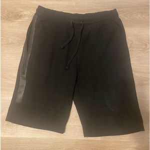 Black sweat shorts